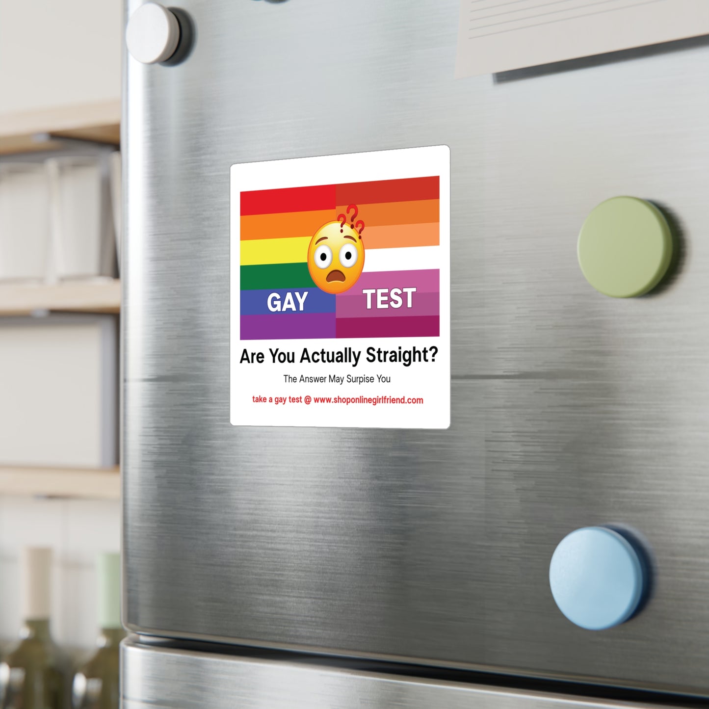 Gay Test Vinyl Sticker