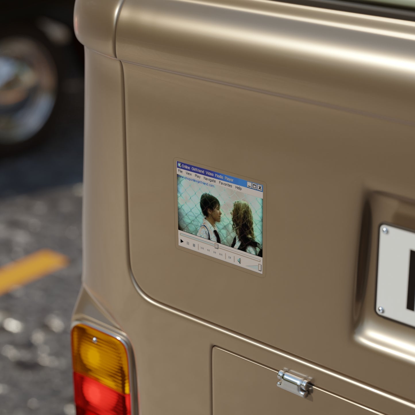 "all the things she said" gay music video night sticker
