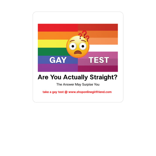 Gay Test Vinyl Sticker
